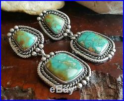 GORGEOUS 2 Old Pawn NAVAJO Sterling Silver ROYSTON Turquoise Post EARRINGS. 925