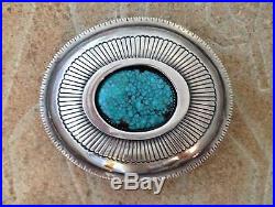 Gibson Nez Turquoise & Sterling Silver Belt Buckle