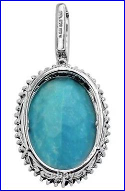 Gift For Her 925 Sterling Silver Turquoise Gemstone Indian Jewelry Pendant