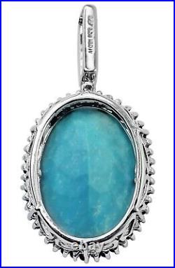 Gift For Her 925 Sterling Silver Turquoise Gemstone Indian Jewelry Pendant