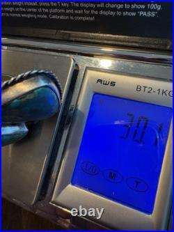 Gigantic Navajo Turquoise 2 Stone Ring Sterling Silver High Grade Sz6 30g Double