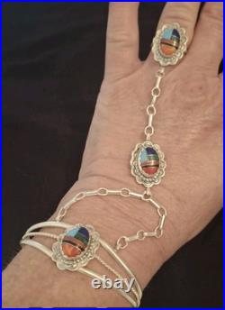 HOT SALE? Native American Sterling Navajo Slave Bracelet Ring Size 6-6.5 HOT SALE? Native American Sterling Navajo Slave Bracelet Ring Size 6-6.5
