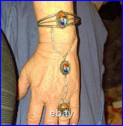HOT SALE? Native American Sterling Navajo Slave Bracelet Ring Size 6-6.5 HOT SALE? Native American Sterling Navajo Slave Bracelet Ring Size 6-6.5