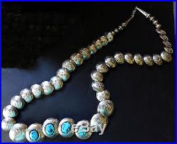 HUGE Turquoise NA Mexico Old Pawn STERLING SILVER Jewelry Lot Concho Necklace