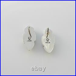 Handmade Navajo Sterling Silver Blue Turquoise Black Onyx Post Earrings