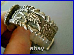 Heavy Native American Navajo Turquoise Coral Sterling Silver Cuff Bracelet 54g Heavy Native American Navajo Turquoise Coral Sterling Silver Cuff Bracelet 54g