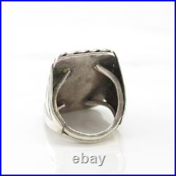 Historic, Native American Turquoise Sterling Silver Ring Size 5 3/4 Historic, Native American Turquoise Sterling Silver Ring Size 5 3/4