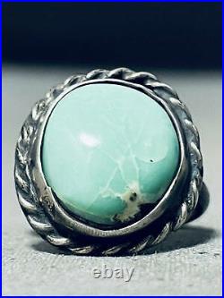 Incredible Vintage Navajo Royston Turquoise Sterling Silver Ring