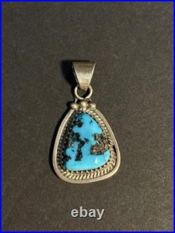 Incredible Vtg Navajo RB Sterling 4 pc. Turquoise pendant-bracelet-earrings