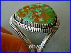 J. BILLIE Native American Royston Turquoise Sterling Silver Cuff Bracelet