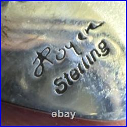 Jim Royer Navajo Sterling Silver Turquoise, Charoite, Coral, MOP, Malachite Earrings