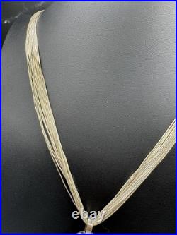 K. A. Smith White Buffalo Turquoise Sterling Silver Necklace & Earrings Set