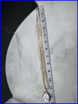 K. A. Smith White Buffalo Turquoise Sterling Silver Necklace & Earrings Set