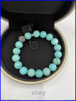 Lagos caviar fine jewelry bracelet with Turquoise Silver