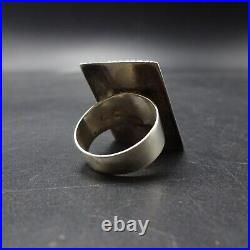 Larry Castillo NAVAJO Sterling Silver CORAL OPAL TURQUOISE Inlay RING size 8.5 Larry Castillo NAVAJO Sterling Silver CORAL OPAL TURQUOISE Inlay RING size 8.5