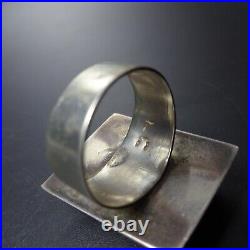 Larry Castillo NAVAJO Sterling Silver CORAL OPAL TURQUOISE Inlay RING size 8.5 Larry Castillo NAVAJO Sterling Silver CORAL OPAL TURQUOISE Inlay RING size 8.5