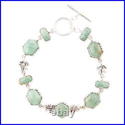 Laurel Green Turquoise and Sterling Silver Bracelet