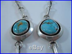 Lot 38 GREAT Nelson Garcia Santo Domingo Sterling Silver & Turquoise Necklace