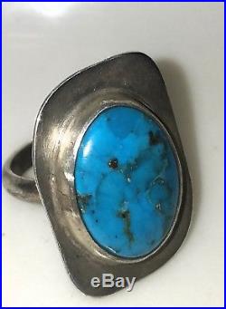 Lot of 9 Southwest Native American Navajo 925 Sterling Silver Rings Turquoise