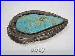 MASSIVE Navajo Native American Sterling Silver Turquoise Pendant 221 Grams