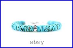 Men's 9mm Kingman Turquoise Bracelet, Southwestern Native American-Inspired