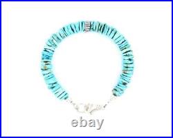 Men's 9mm Kingman Turquoise Bracelet, Southwestern Native American-Inspired