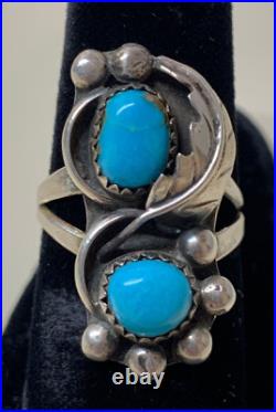 Michael Kabotie, Ring, Turquoise, Sterling Silver, Hopi, 7 1/2