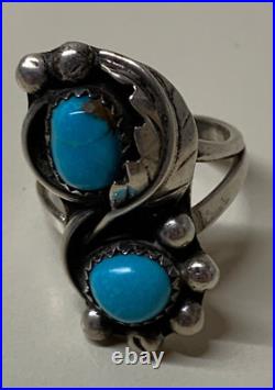 Michael Kabotie, Ring, Turquoise, Sterling Silver, Hopi, 7 1/2