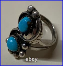 Michael Kabotie, Ring, Turquoise, Sterling Silver, Hopi, 7 1/2