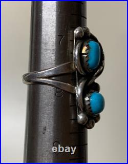 Michael Kabotie, Ring, Turquoise, Sterling Silver, Hopi, 7 1/2