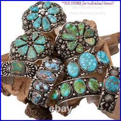 NATIVE AMERICAN JEWELRY LOT Sterling Silver Old Pawn Turquoise YELLOWSTONE