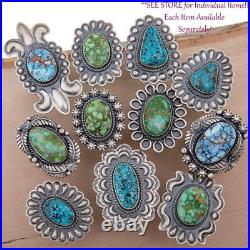 NATIVE AMERICAN JEWELRY LOT Sterling Silver Old Pawn Turquoise YELLOWSTONE