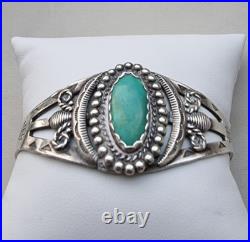 NATIVE AMERICAN NAVAJO 925 STERLING SILVER NATURAL 20x10 mm TURQUOISE BRACELET NATIVE AMERICAN NAVAJO 925 STERLING SILVER NATURAL 20x10 mm TURQUOISE BRACELET