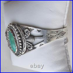 NATIVE AMERICAN NAVAJO 925 STERLING SILVER NATURAL 20x10 mm TURQUOISE BRACELET NATIVE AMERICAN NAVAJO 925 STERLING SILVER NATURAL 20x10 mm TURQUOISE BRACELET