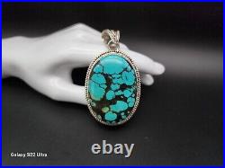 NEW 321 CTW TURQUOISE 3.25 WithBALE STERLING SILVER 925 JEWELRY PENDANT 64.3 GR