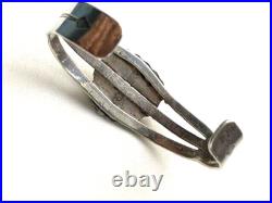 Native American 925 Sterling Silver And Green Turquoise Bracelet