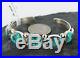 Native American Bracelet $500Tag Authentic Navajo. 925 Sterling Silver Turquoise