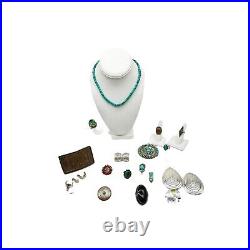 Native American & Designer Jewelry 267.0g Sterling Silver & Gemstones