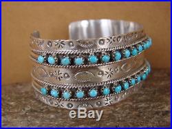 Native American Indian Jewelry Sterling Silver Handmade Turquoise Bracelet by Uk