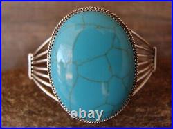 Native American Indian Jewelry Sterling Silver Turquoise Bracelet Yazzie