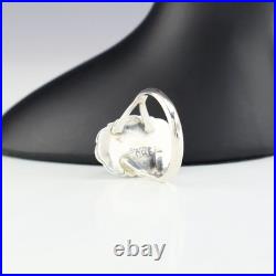 Native American Navajo Silver & Golden Hills Turquoise Ring By Victor Chee