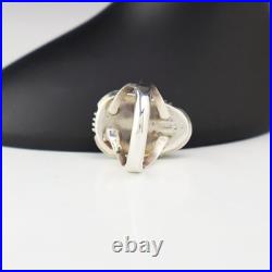 Native American Navajo Silver & Golden Hills Turquoise Ring By Will Denetdale