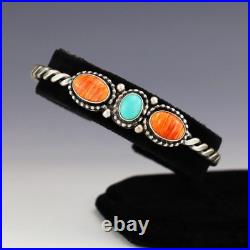 Native American Navajo Spiny Oyster & Turquoise Bracelet