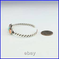 Native American Navajo Spiny Oyster & Turquoise Bracelet