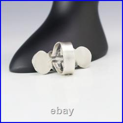 Native American Navajo Sterling Silver & Golden Hills Turquoise Ring Danny Henio