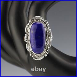 Native American Navajo Sterling Silver & Lapis Ring By Will Denetdale