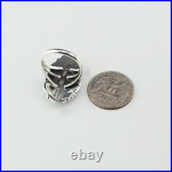 Native American Navajo Sterling Silver & Lapis Ring By Will Denetdale