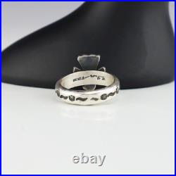 Native American Navajo Sterling Silver Thunderbird Ring By Bo Reeves