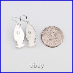 Native American Navajo Sterling Silver & Turquoise Earrings