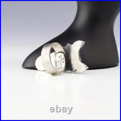 Native American Navajo Sterling Silver & Turquoise Horse Ring By Kindale Billah